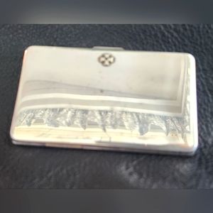 Sillems Silver Plate Card Holder